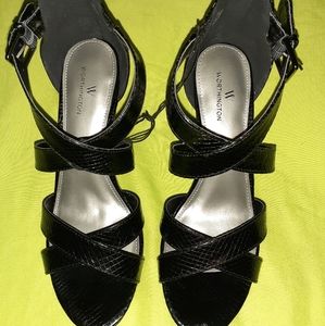 Worthington Wor Cari black strap high heels